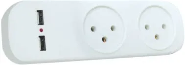 [501722100] מפצל עם 2USB (מ.א) - T2