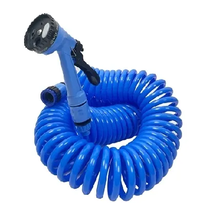 [510002009] סט צינור גינה קפיץ (מ.א) ספירלי - 15 מטר