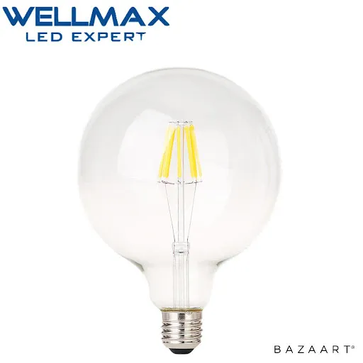 [130125270] נורת פחם הלוגן גלוב G125 E27 (מ.א) - 60W