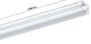 [521522743] גוף תאורה כפול (מ.א) 2X28 -כולל 2 נורות