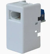 [805030000] שקע בזק יחיד (מ.א) - תואם גוויס