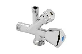 [119400] ברז זוויתי 1/2 עם יציאה למדיח 3/4 - 3/8