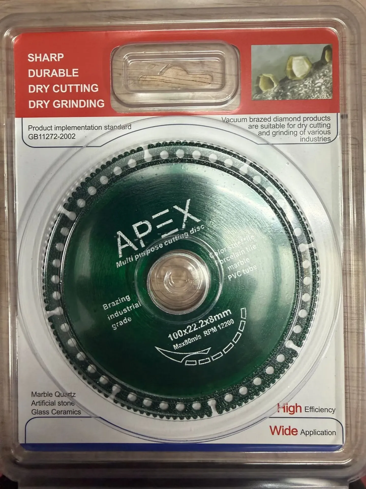 [112722002] דיסק יהלום אפקס - "1/2 4 