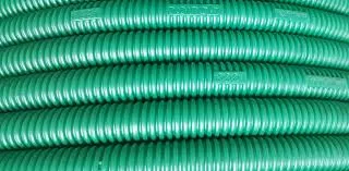 [711400200] צינור שרשורי לחשמל (מ.א) - ירוק 16מ"מ