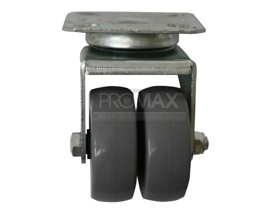 [101110] גלגל גומי אפור כפול 