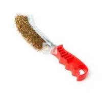 [1103885] מברשת פלדה - 260 מ"מ ידית פלסטיק