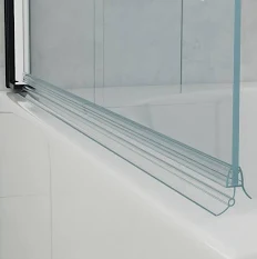 פס אטימה תחתון למקלחון שקוף - 8 מ"מ