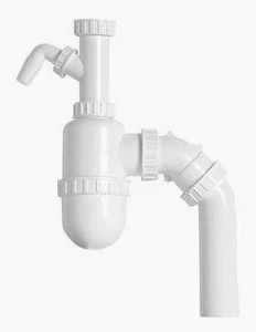 [0417] סיפון אמריקאי 2" עם כניסה למדיח לכיור מטבח בודד (מס. 5)