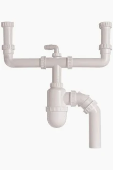 [0417] סיפון 2" משולב שרשורי לכיור מטבח בודד (מס. 2)