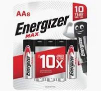 [en918a] Energizer מארז 8 סוללות AA LR06 אלקליין