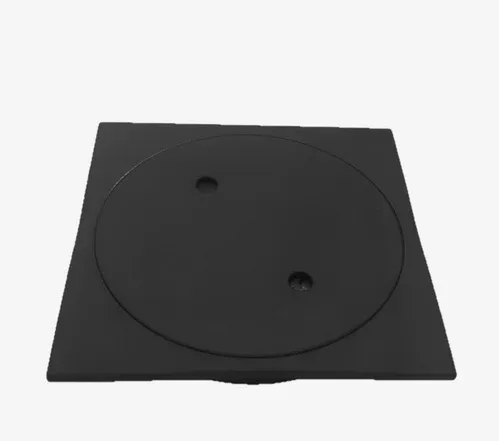 [20222] מכסה מרובע הברגה - שחור 4"