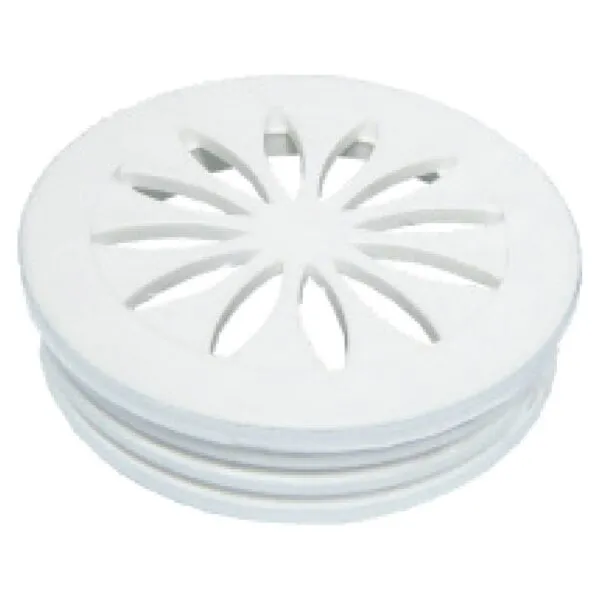 [041151] מכסה עגול פלסטיק פנימי - לבן 4"