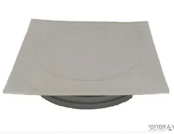 [041233] מכסה  פלסטיק - אפור 4"