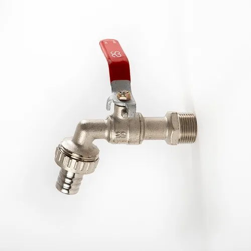 [029230] ברז גן - ידית אדומה 3/4"